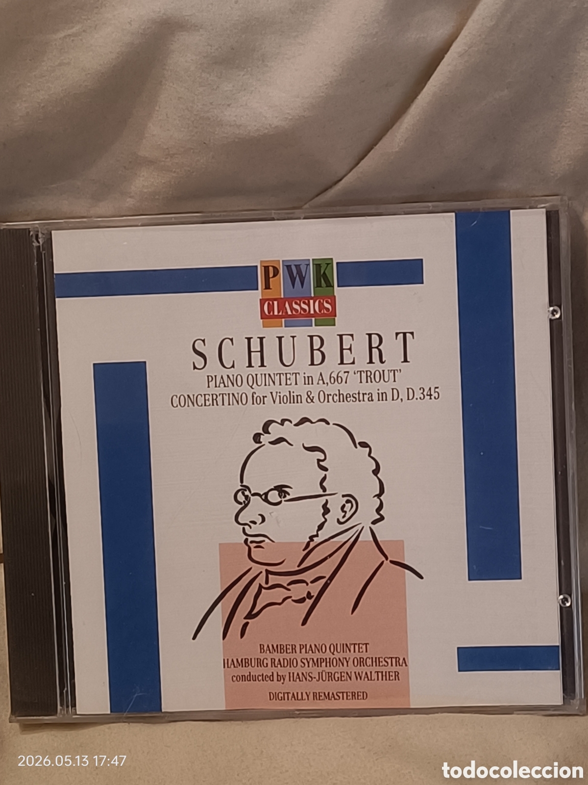 CDs de Musique: CD -SCHUBERT-PIANO QUINTET -PRECINTADO