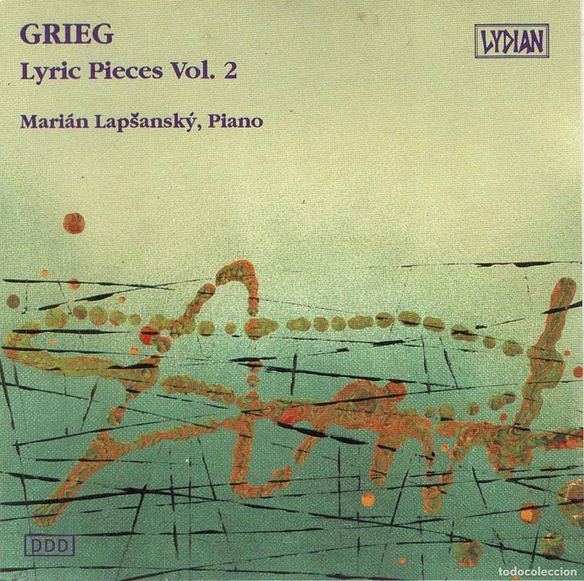 CDs de M&uacute;sica: Grieg, Mari&aacute;n Lapsansk&yacute; - Lyric Pieces Vol. 2. CD