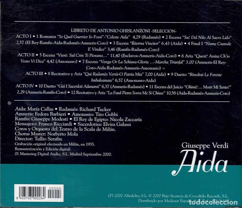 CDs de m&uacute;sica: Giuseppe Verdi - Aida. Homenaje a la Opera, 4. CD - Foto 2