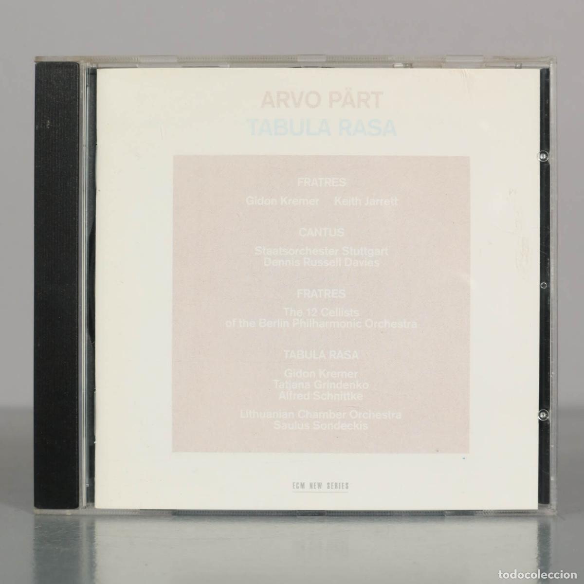 CDs de M&uacute;sica: CD. Tabula Rasa - Arvo P&auml;rt - Gidon Kremer, Keith Jarrett, Tatjana Grindenko, Alfred Schnittke - EC