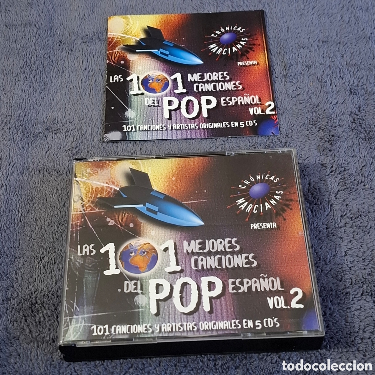 CDs de M&uacute;sica: CD80. Las 101 Mejores Canciones Del Pop Espa&ntilde;ol, Vol. 2, 5 Cd's, Dro East West, 2000.