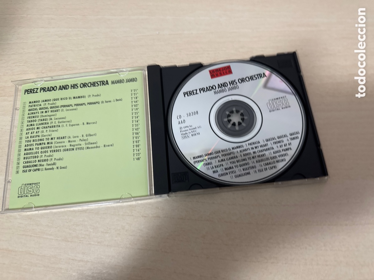 CDs de m&uacute;sica: CD P&Eacute;REZ PRADO MAMBO JAMBO 1996 - Foto 2