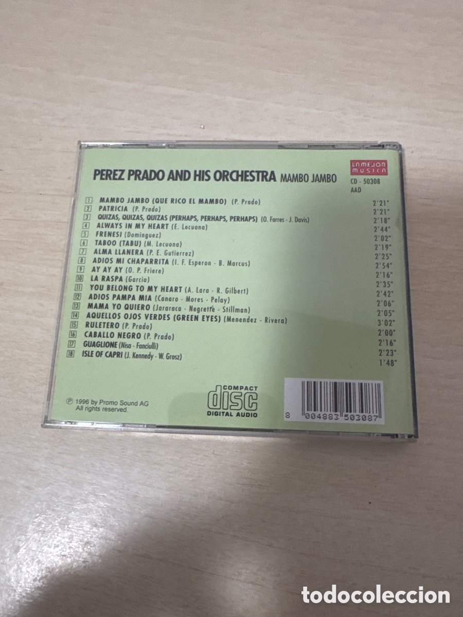 CDs de m&uacute;sica: CD P&Eacute;REZ PRADO MAMBO JAMBO 1996 - Foto 4