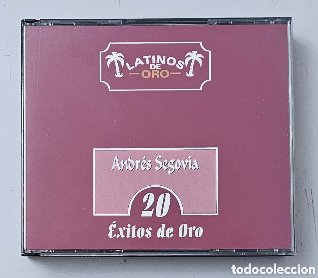 CDs de M&uacute;sica: CAJA 2 CDs ANDRES SEGOVIA - 20 Exitos de oro (Espa&ntilde;a - Disqueria - 1999) Serie Latinos de Oro