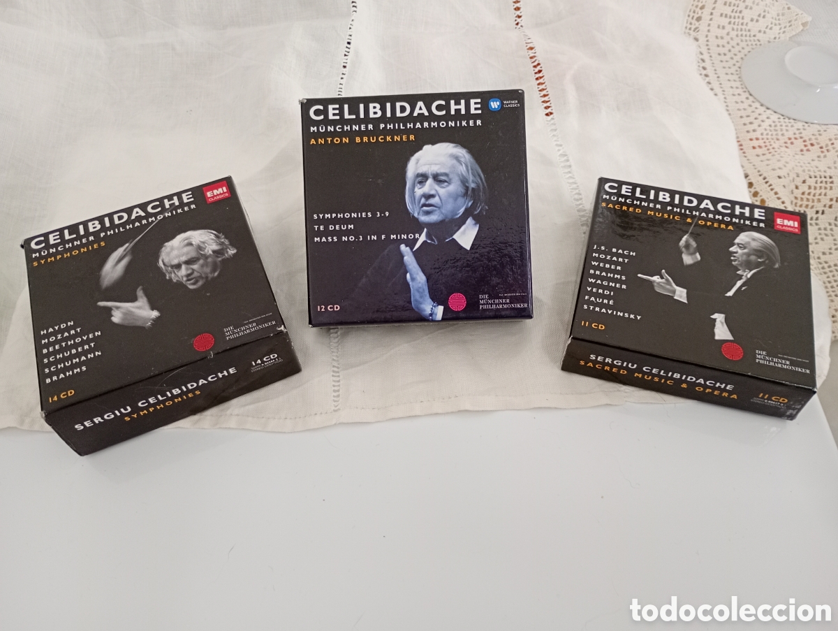 CDs de M&uacute;sica: S. Celibidache:3 cajas originales (38 CD)-EMI - Filarm&oacute;nica Munich