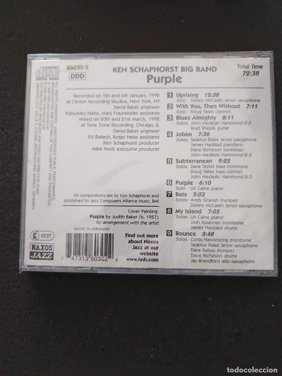 CDs de M&uacute;sica: KEN SCHAPHORST BIG BAND. PURPLE. (NAXOS JAZZ)