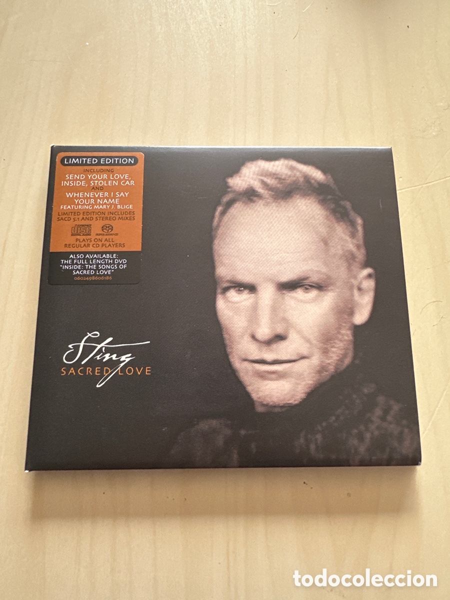 CDs de M&uacute;sica: Acd81 sting sacred love cd m&uacute;sica