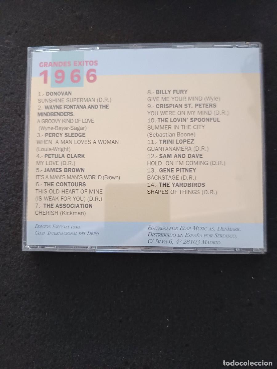 CDs de m&uacute;sica: GRANDES &Eacute;XITOS 1966. LOS 60 DE LOS 60. UNA GRAN D&Eacute;CADA PARA RECORDAR - Foto 2