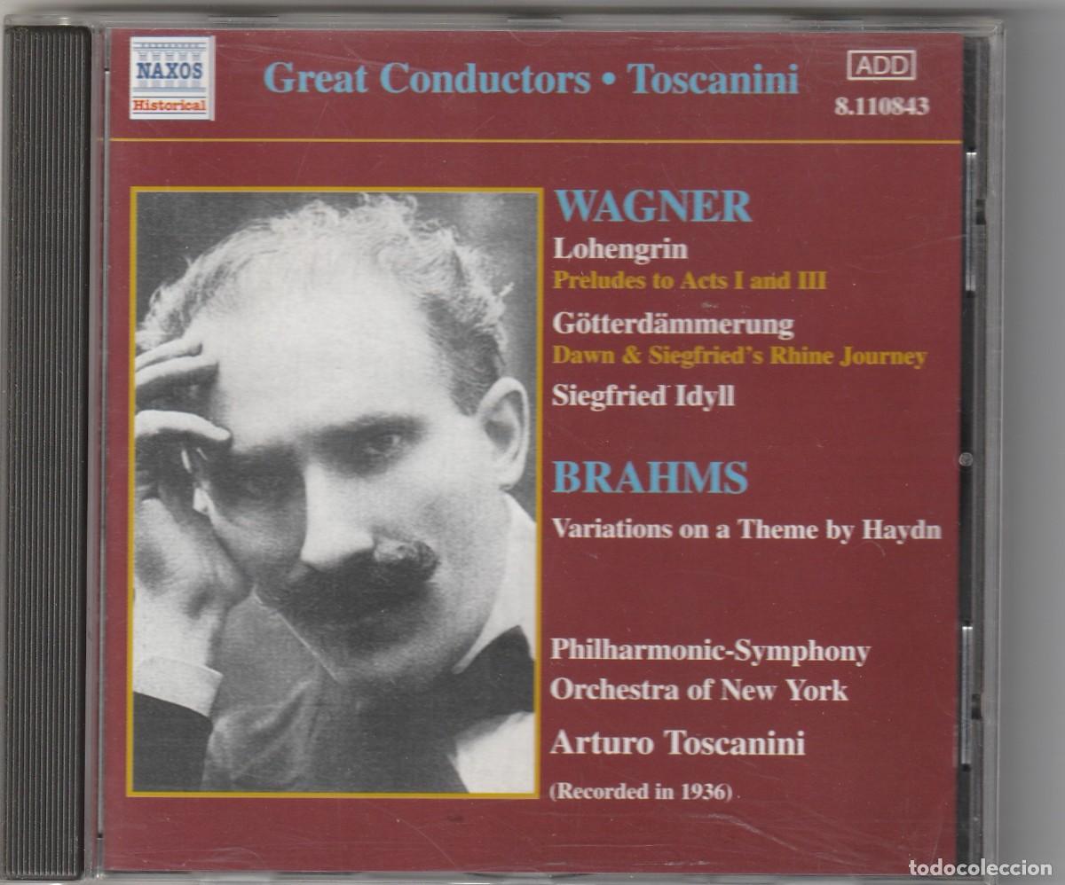 CDs de M&uacute;sica: WAGNER &middot; BRAHMS - ARTURO TASCANINI (CD NAXOS 2001)
