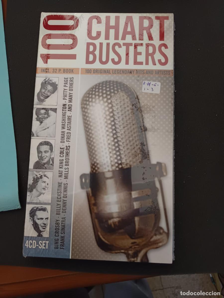 CDs de M&uacute;sica: 4 CD SET. 100 CHART BUSTERS. 100 ORIGINAL LEGENDARY HITS ARTISTS