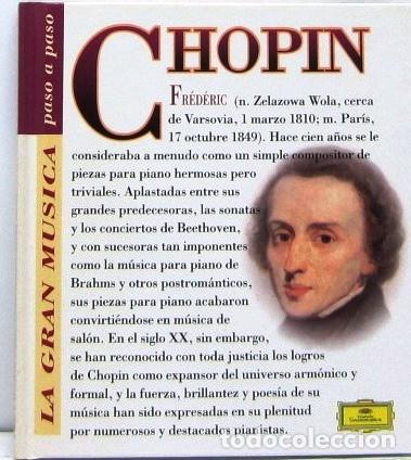 CDs de M&uacute;sica: CHOPIN - LA GRAN MUSICA PASO A PASO - LIBRO + CD