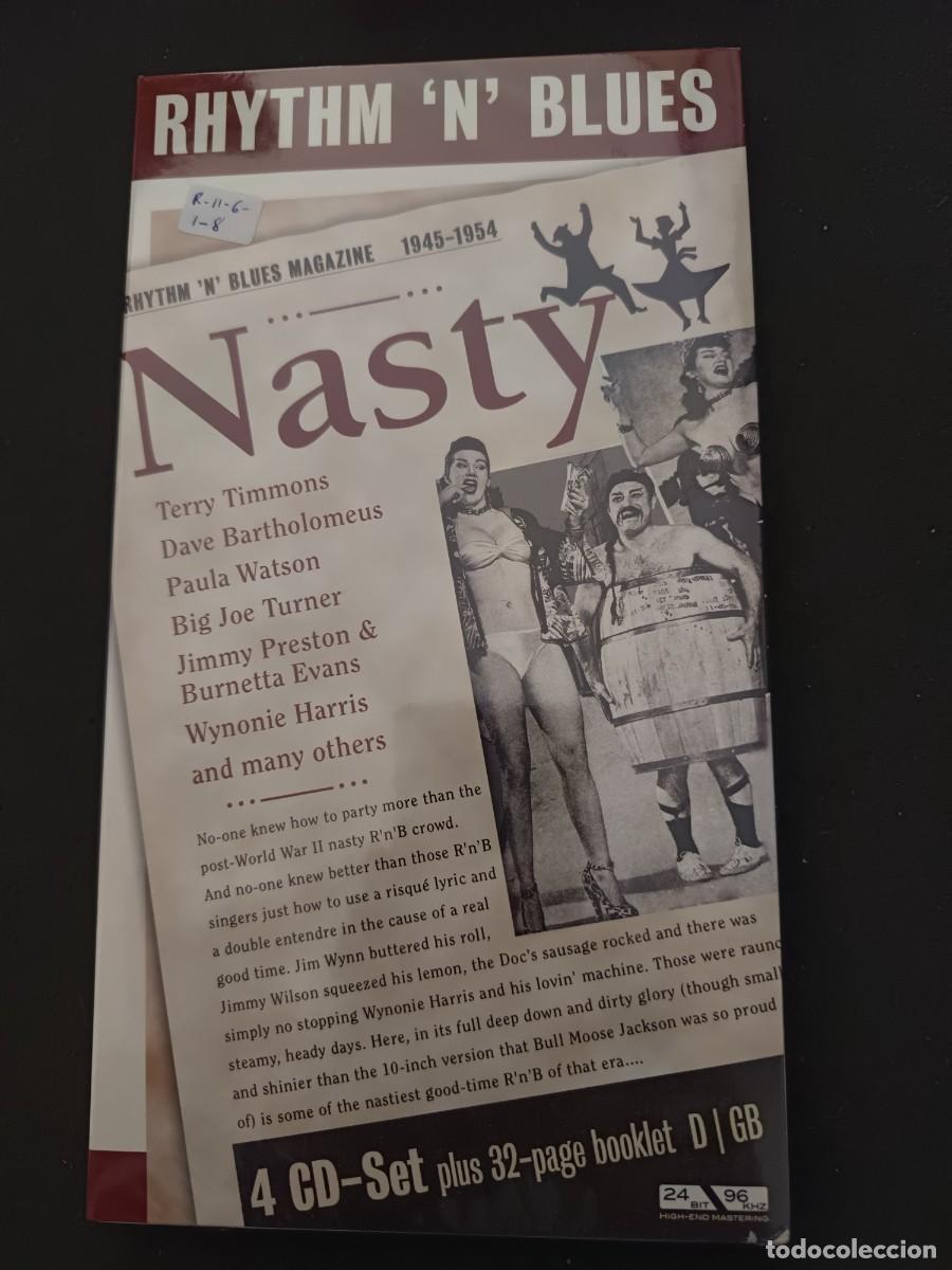 CDs de M&uacute;sica: 4 CD SET PLUS 32-PAGE BOOKLET. RHYTHM 'N' BLUES. NASTY