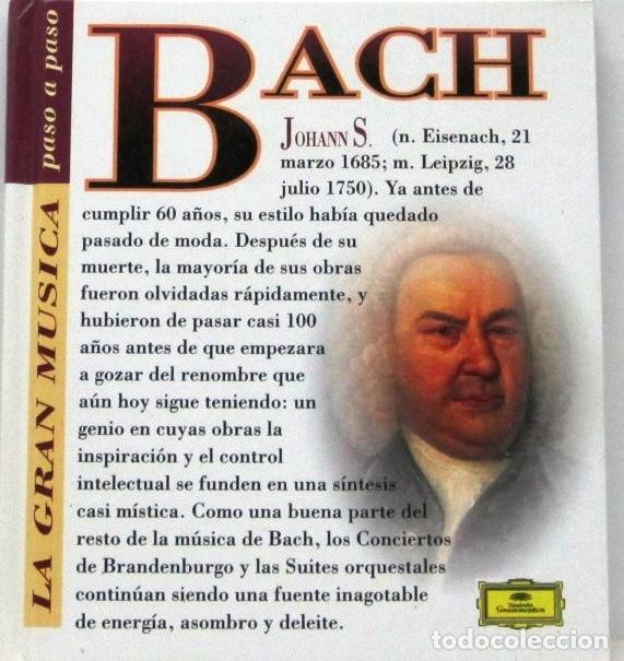 CDs de M&uacute;sica: JOHANN S. BACH - LA GRAN MUSICA PASO A PASO - LIBRO + CD