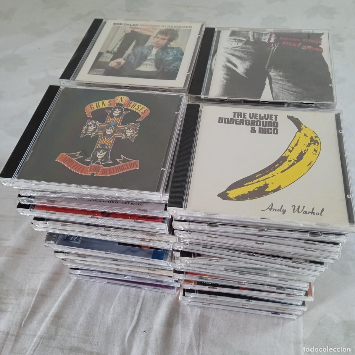CDs de M&uacute;sica: Lote de 90 CDs Pop Rock. Rolling Stones, Bob Dylan, Velvet Underground, Madness, Marvin Gaye,Hendrix