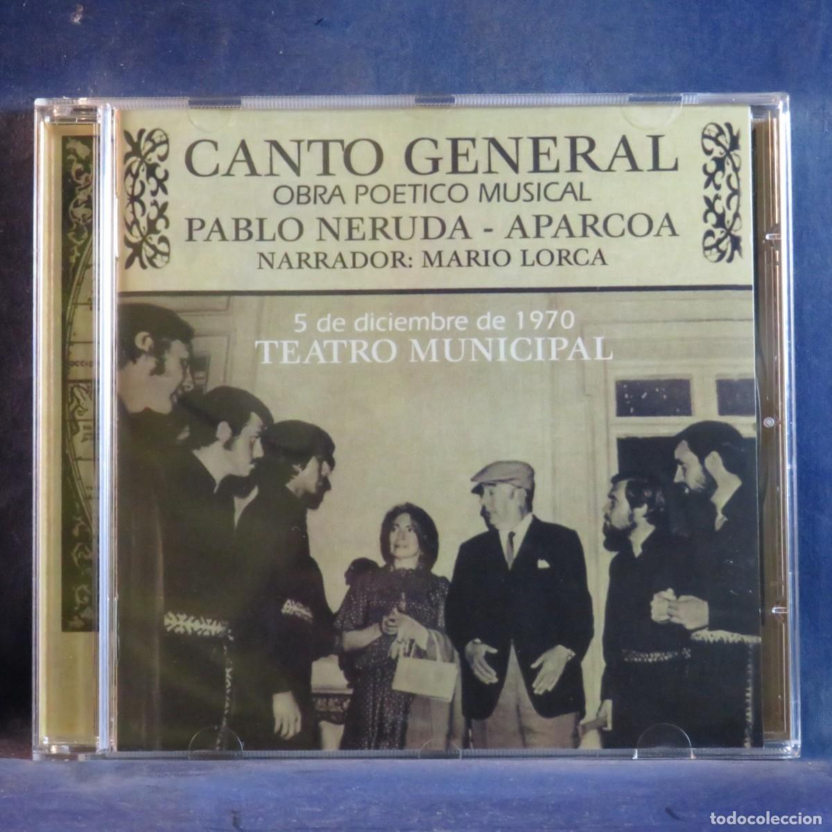 CDs de m&uacute;sica: APARCOA Y PABLO NERUDA &ndash; CANTO GENERAL - CD - Foto 1