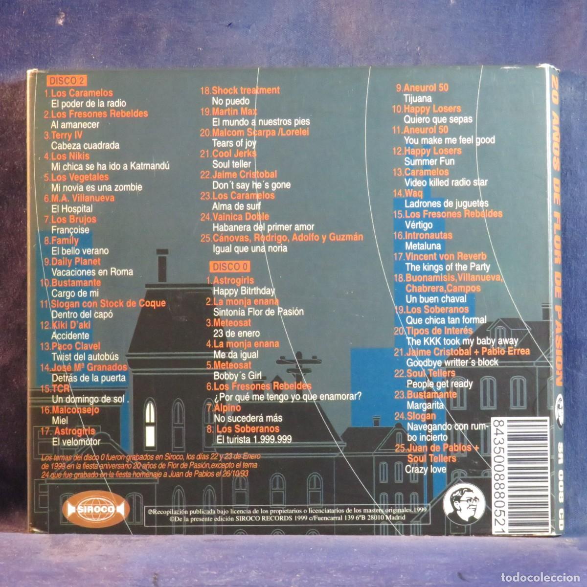 CDs de m&uacute;sica: VARIOUS &ndash; 20 A&Ntilde;OS DE FLOR DE PASI&Oacute;N - CD - Foto 2