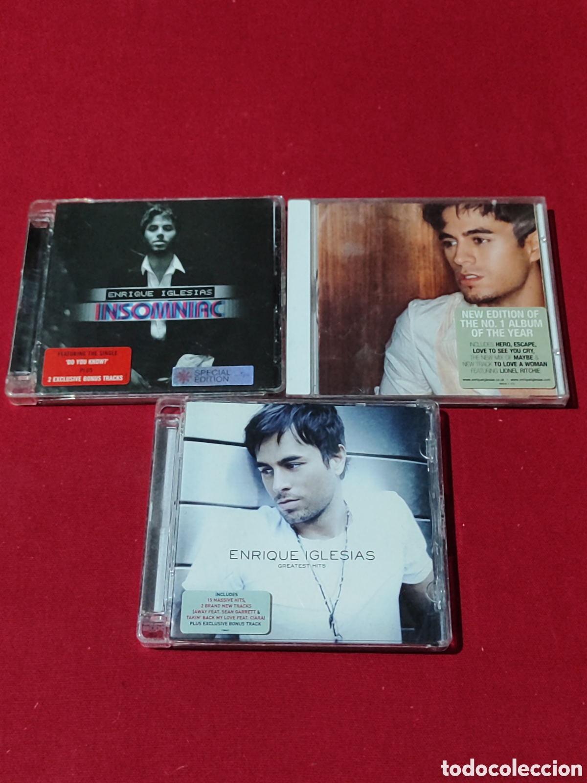 CDs de M&uacute;sica: Lote CDs Enrique Iglesias INSOMNIAC GREATEST HITS Y ESCAPE
