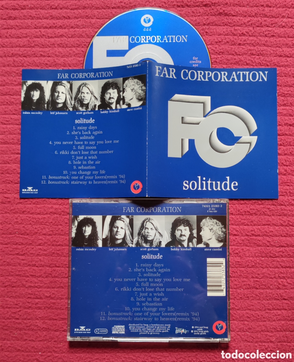 CDs de M&uacute;sica: FAR CORPORATION: Solitude. Cd Aor, Edici&oacute;n Original 1994 BMG. Bobby Kimball, Scott Gorham. Muy raro.