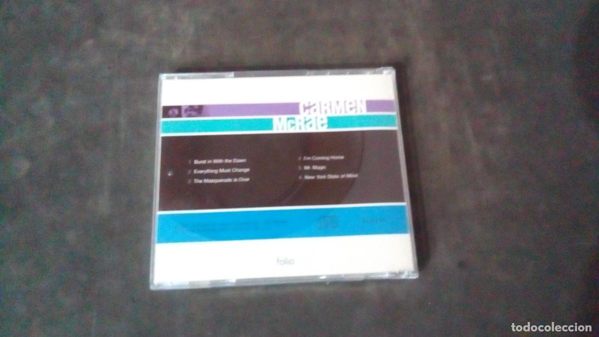 CDs de m&uacute;sica: CD-VOCAL JAZZ-CARMEN MCRAE- COMO NUEVO - Foto 2