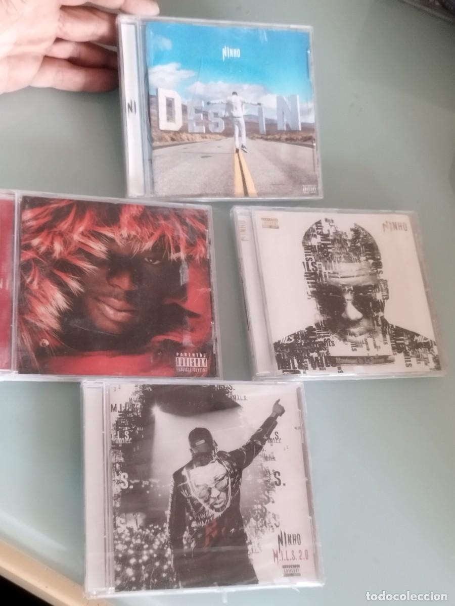 CDs de M&uacute;sica: 4 CDs de Ninho, hip hop franc&eacute;s. T&iacute;tulos y estado en fotos. Uno precintado, otro libreto h&uacute;medad.