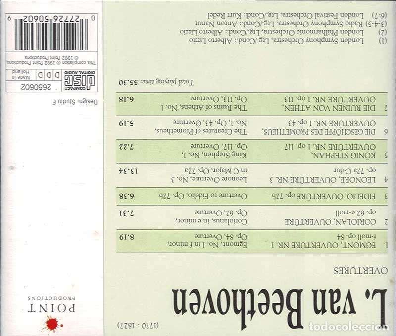 CDs de m&uacute;sica: Beethoven - Overtures. CD - Foto 2