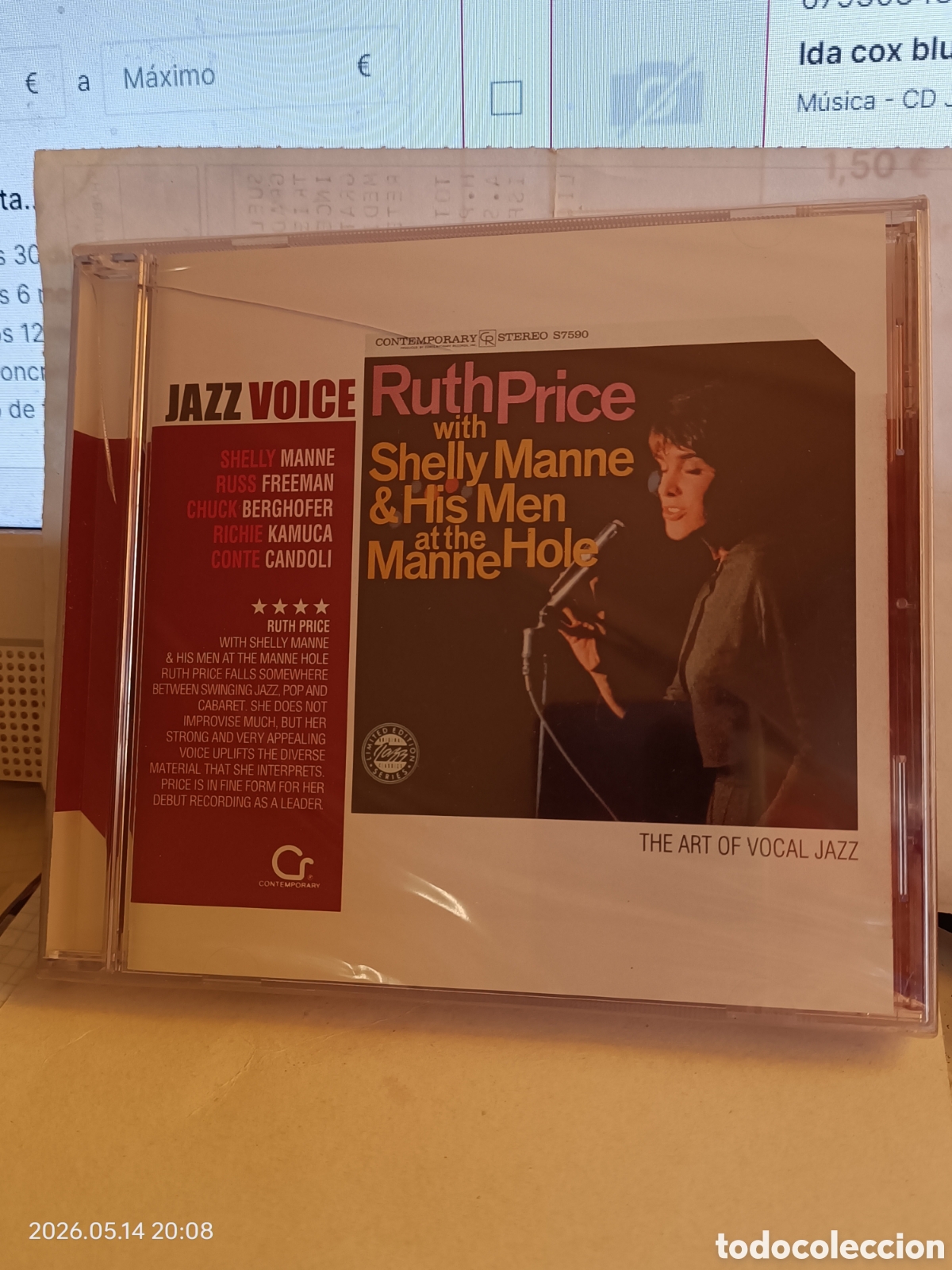 Music CDs: Ruth Prince with shelly manne & his men at the hole--cd jazz voice- precintado
