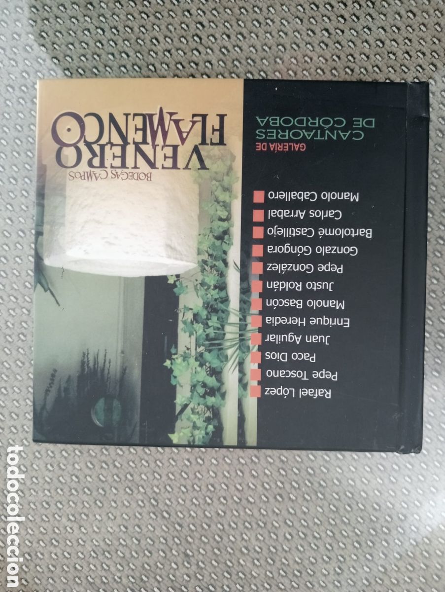 CDs de M&uacute;sica: Venero flamenco. Bodegas Campos. Galer&iacute;a de cantaores de C&oacute;rdoba. Incluye CD.