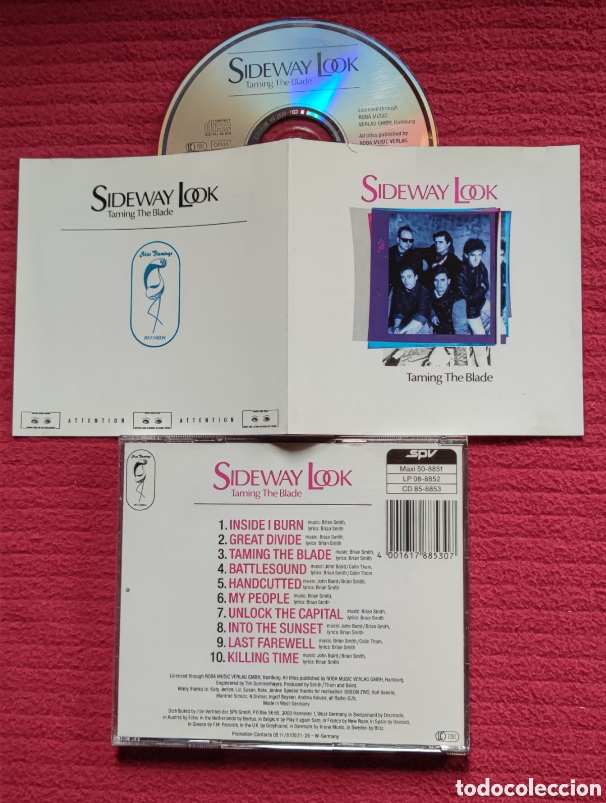 CDs de M&uacute;sica: SIDEWAY LOOK: Taming The Blade. Cd Aor, Edici&oacute;n Original 1988 SPV Records. Muy raro en Cd.
