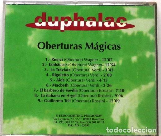 CDs de m&uacute;sica: OBERTURAS MAGICAS - LA TRAVIATA - RIGOLETTO - AIDA - MACBETH - CD - Foto 2