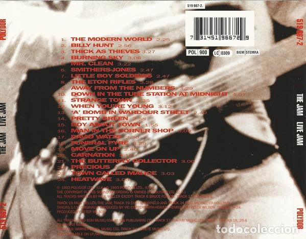 CDs de m&uacute;sica: The Jam - Live Jam --- - Foto 2