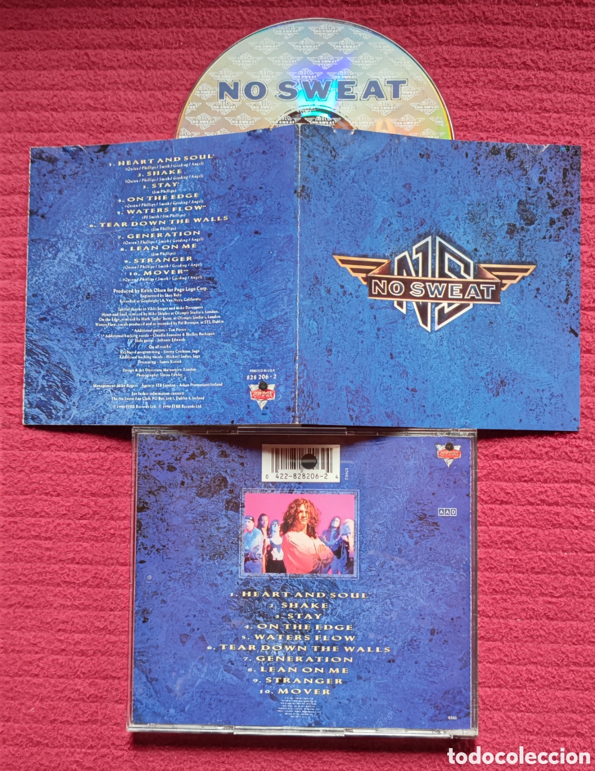 CDs de M&uacute;sica: NO SWEAT: s/t. Cd Aor, Edici&oacute;n Original 1990 London Records USA. Rareza totalmente descatalogada.