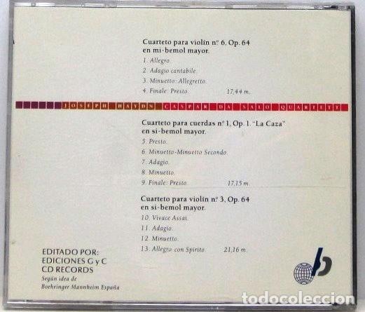 CDs de m&uacute;sica: JOSEPH HAYDN - CUARTETO PARA CUERDAS - CD - Foto 2