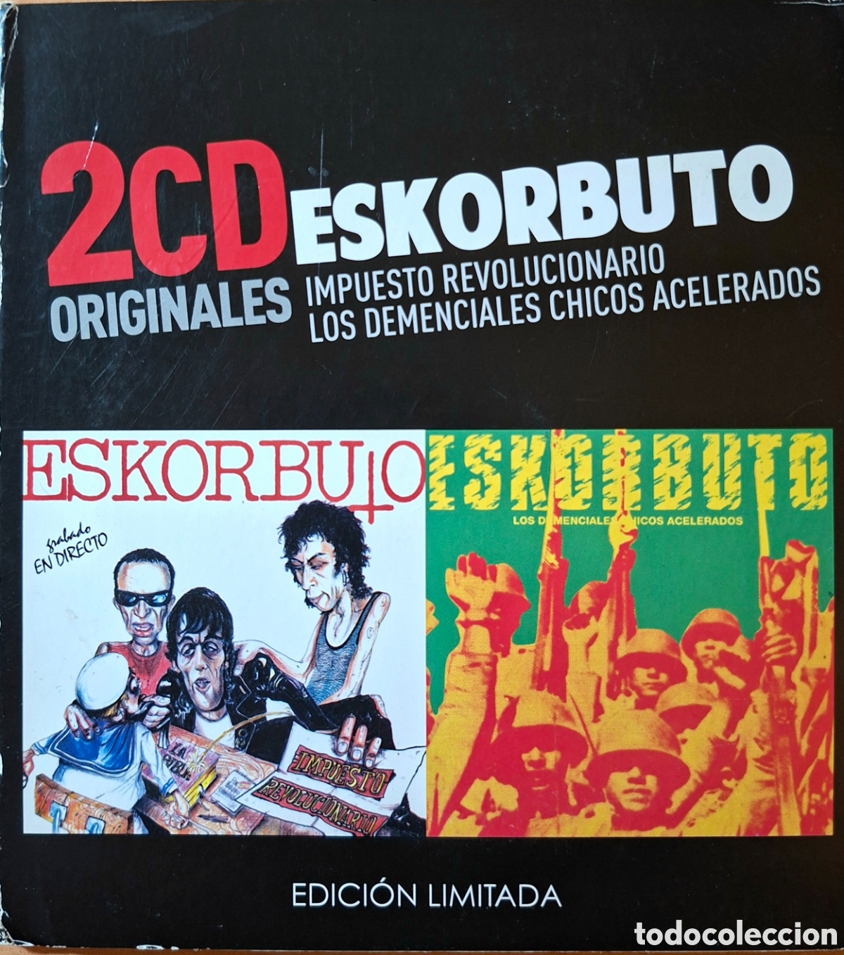 CDs de M&uacute;sica: ESKORBUTO 2CDs. Impuesto Revolucionario + Los Demenciales Chicos acelerados. Warner, 2020
