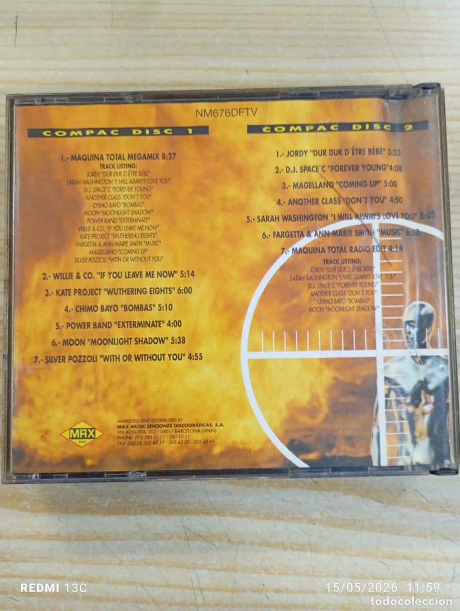 CDs de m&uacute;sica: Doble Cd - maquina Total 5 1993 - Foto 3