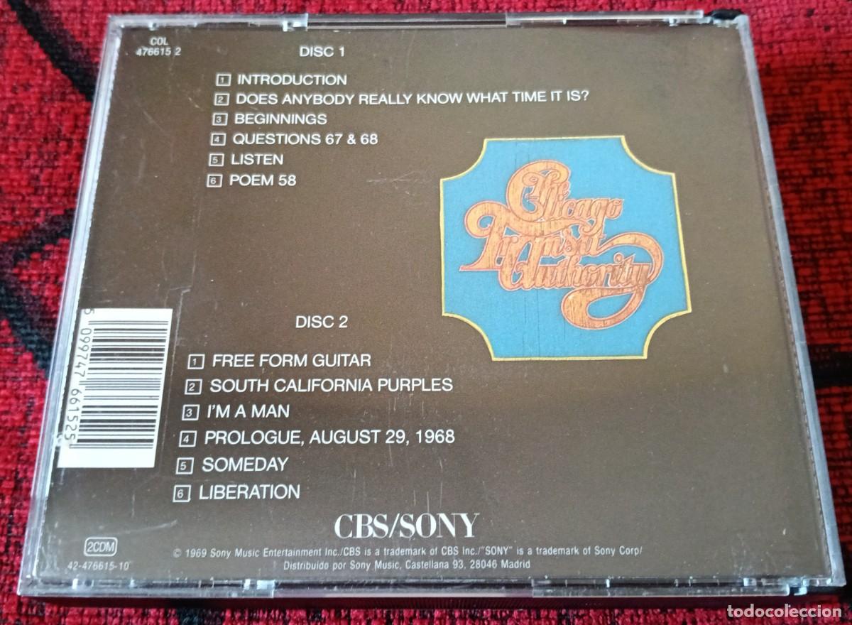 CDs de m&uacute;sica: CHICAGO ** Chicago Transit Authority ** DOBLE CD REEDICION 1986 - Foto 2