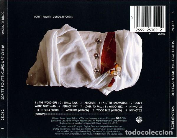 CDs de m&uacute;sica: Scritti Politti - Cupid & Psyche 85 - Foto 2
