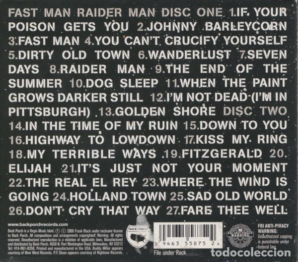 CDs de m&uacute;sica: Frank Black - Fast Man Raider man (2 CDs) - Foto 2