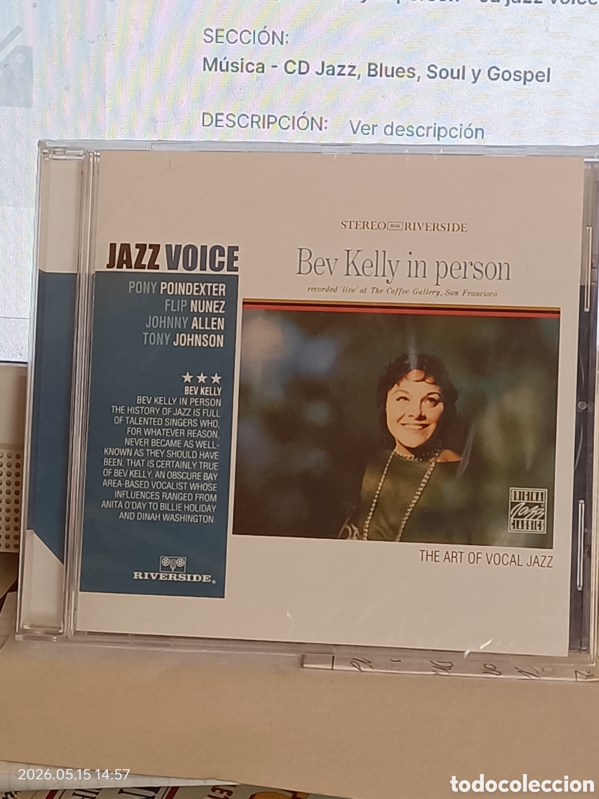 Music CDs: Bev Kelly bev Kelly in person--cd jazz voice- precintado