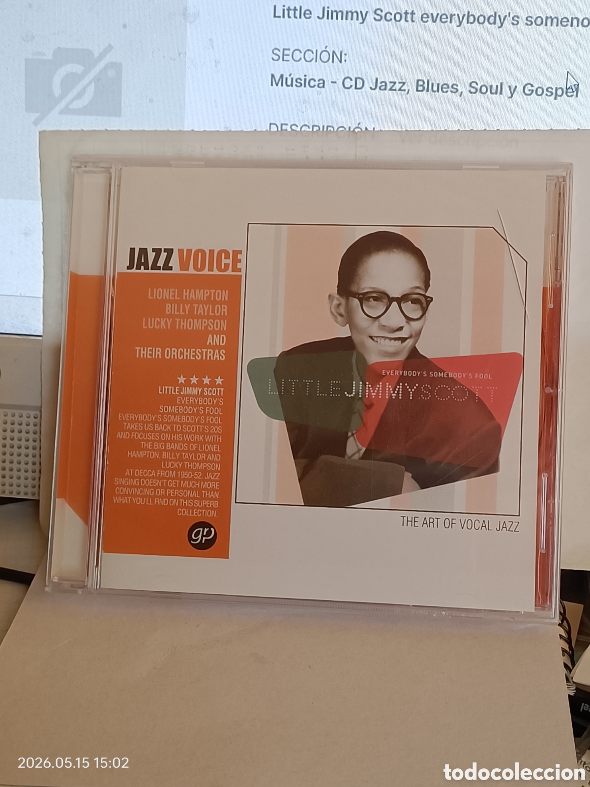 CDs de Musique: Little Jimmy Scott everybody's somenody's Fool--cd jazz voice- precintado