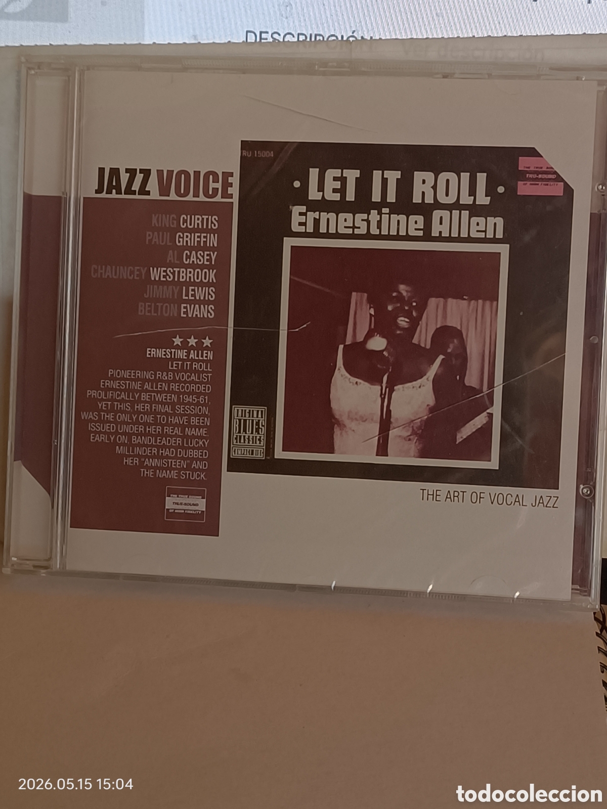 CD di Musica: Ernestine Allen let It roll---cd jazz voice- precintado