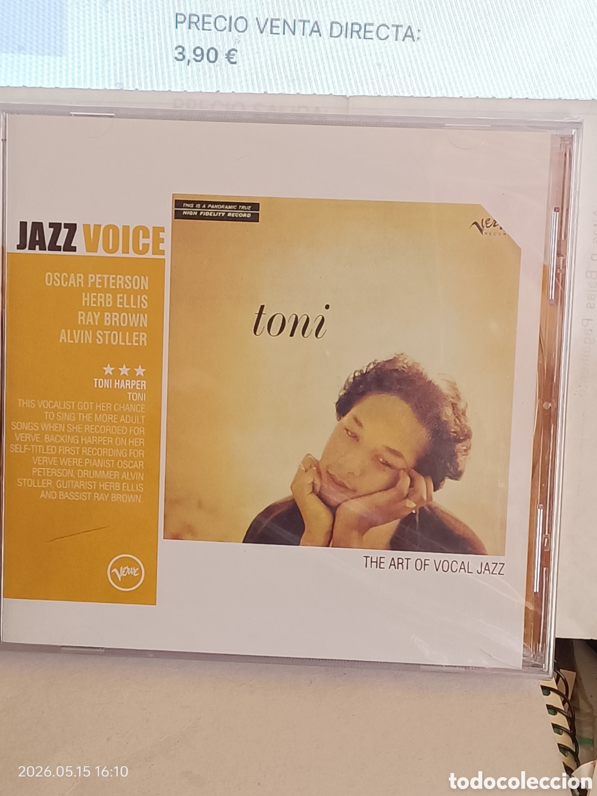 CD de M&uacute;sica: - Toni Harper -- toni---cd jazz voice- precintado