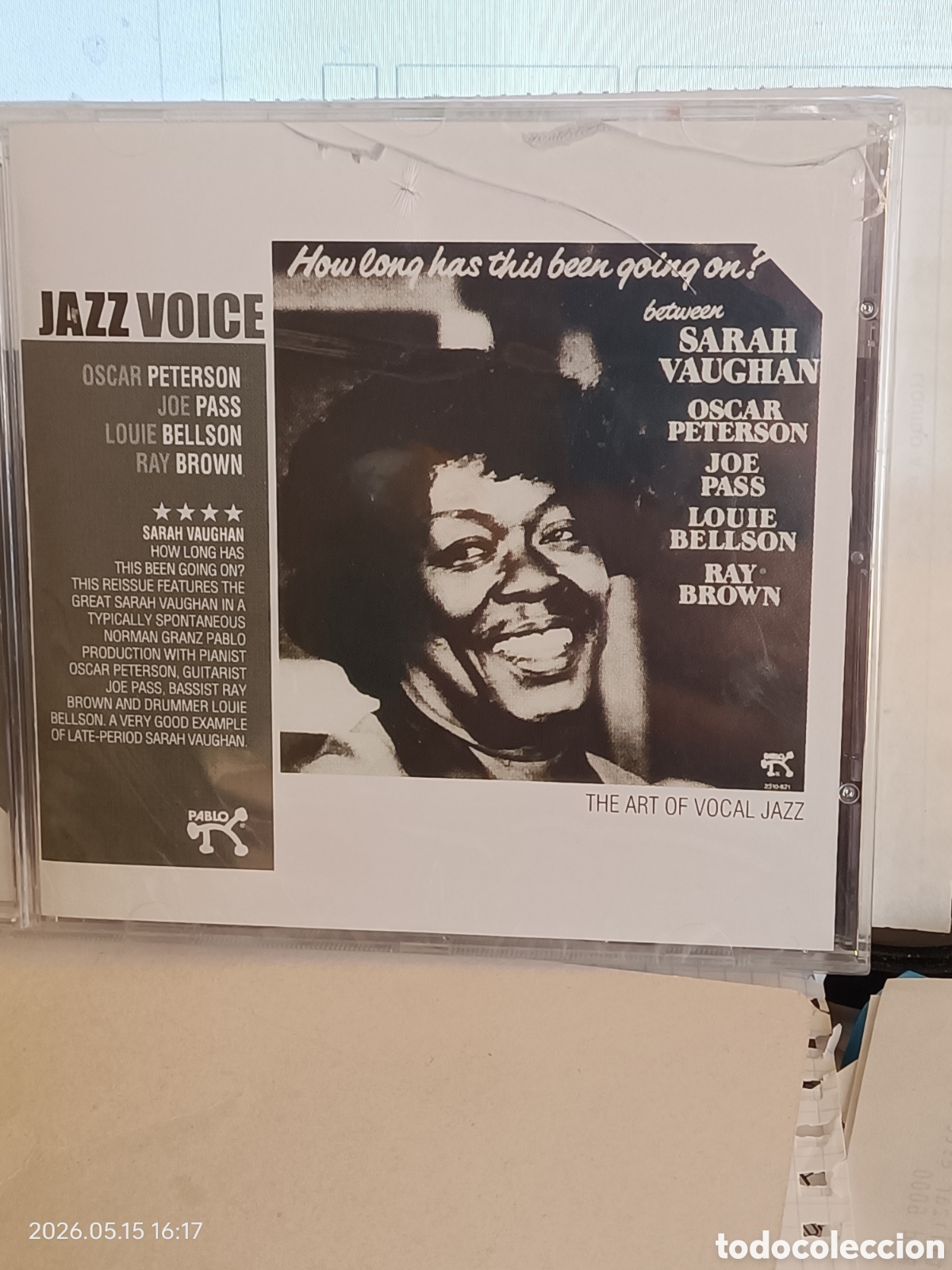 CD de M&uacute;sica: Sarah vaughan - how long has this been going on?-cd jazz voice- precintado