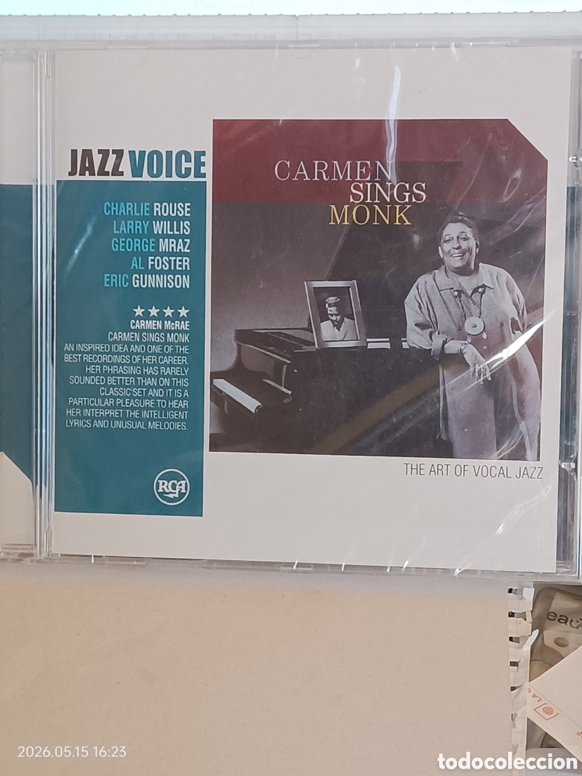 CD di Musica: Carmen mcrae carmen sings monk-cd jazz voice- precintado