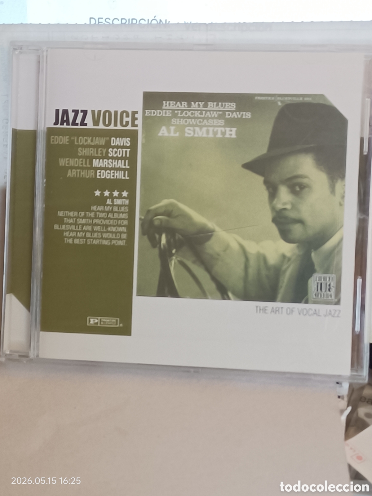 CDs de Musique: Al Smith hear my blues precintado-cd jazz voice- precintado