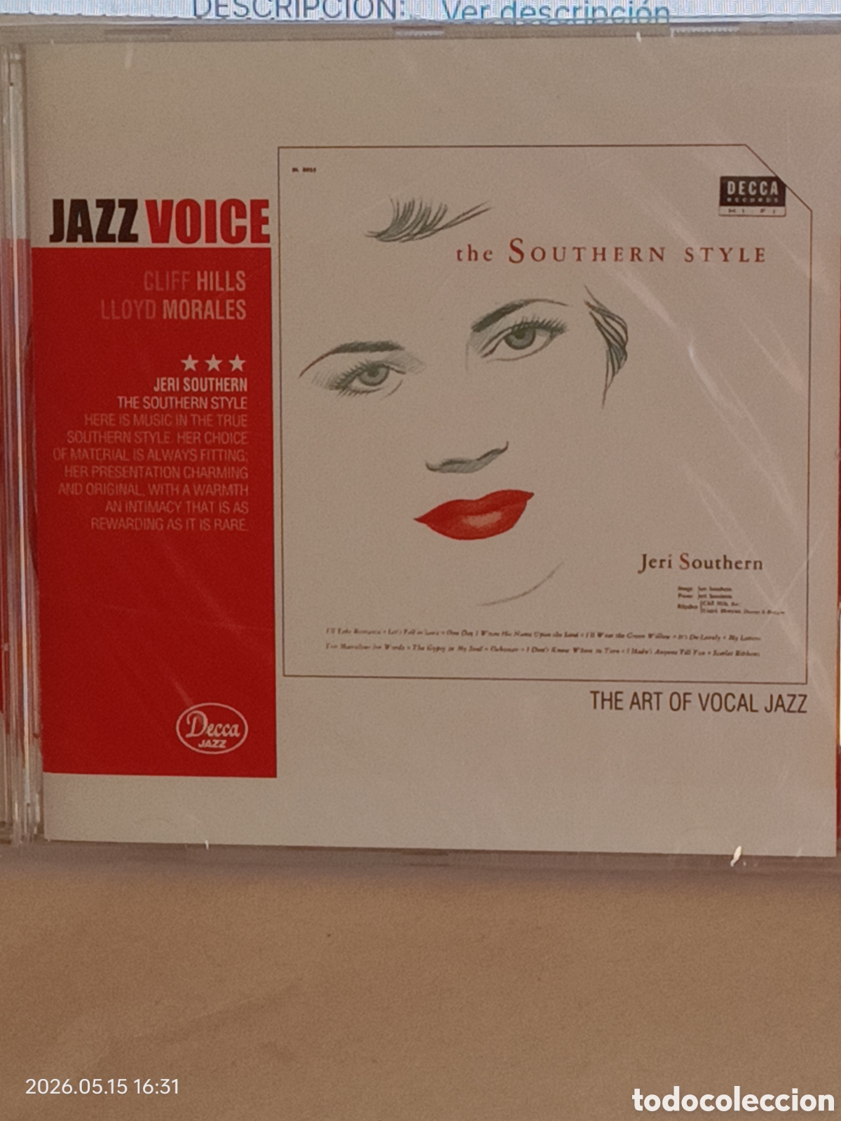 CD di Musica: Jeri southern - the southern style-cd jazz voice- precintado