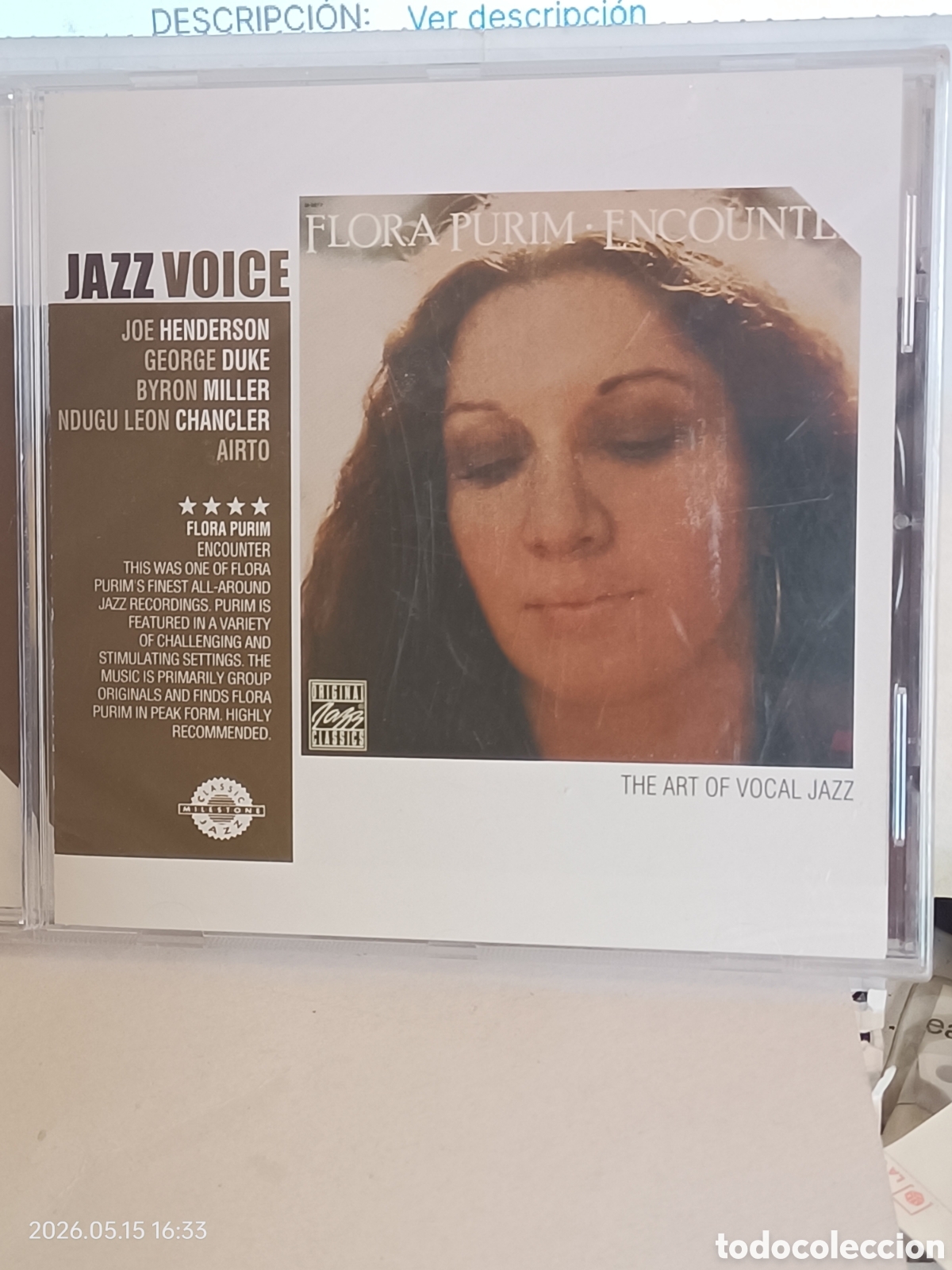 Musik-CDs: Flora purim - encounter-cd jazz voice- precintado