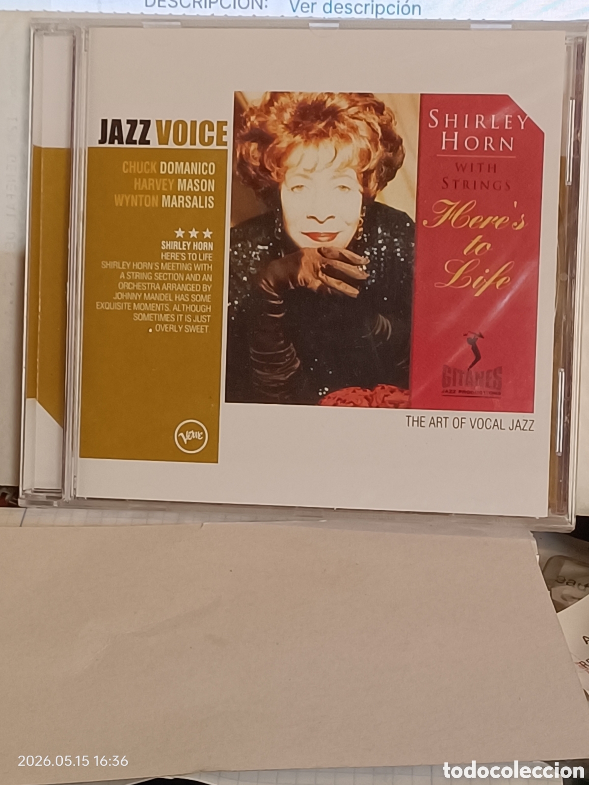 CD de M&uacute;sica: Shirley horno here's to Life-cd jazz voice- precintado