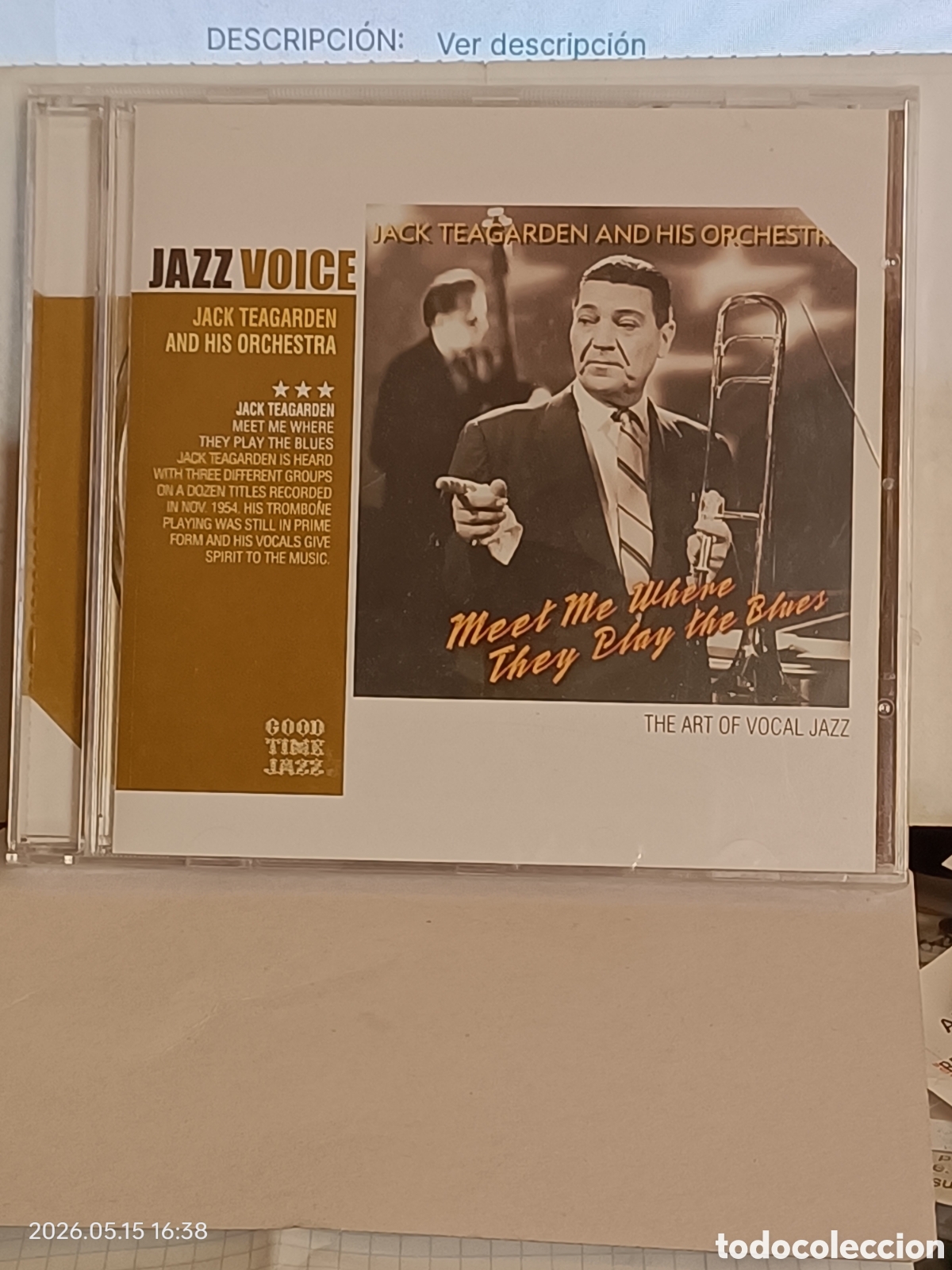 Music CDs: Jack teagarden meet me where they play the blues