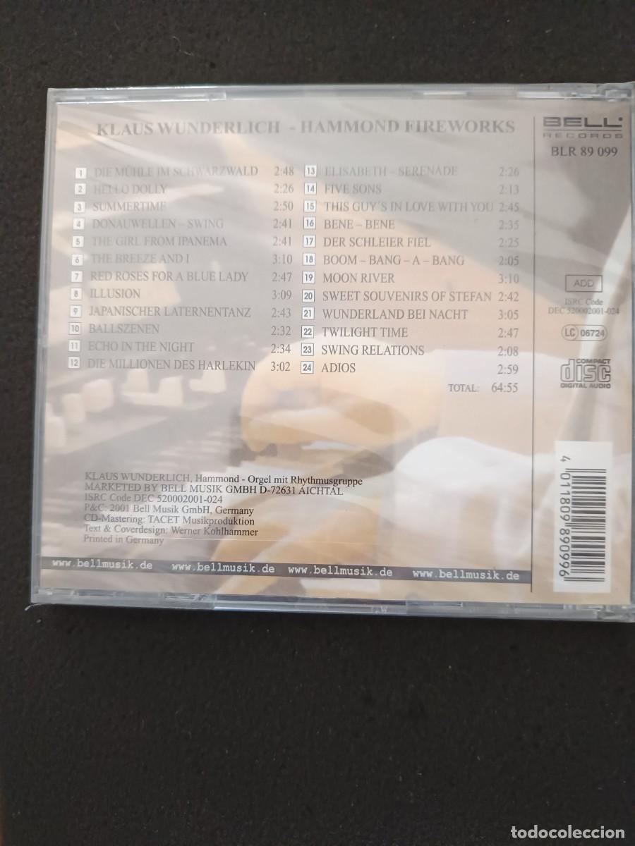 CDs de m&uacute;sica: KLAUS WUNDERLICH. HAMMOND FIREWORKS - Foto 2