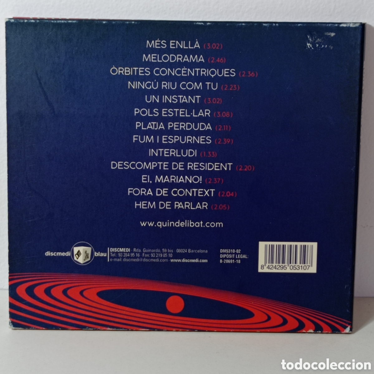 CDs de m&uacute;sica: QUIN DELIBAT, ORBITES CONC&Egrave;NTRIQUES - Foto 2